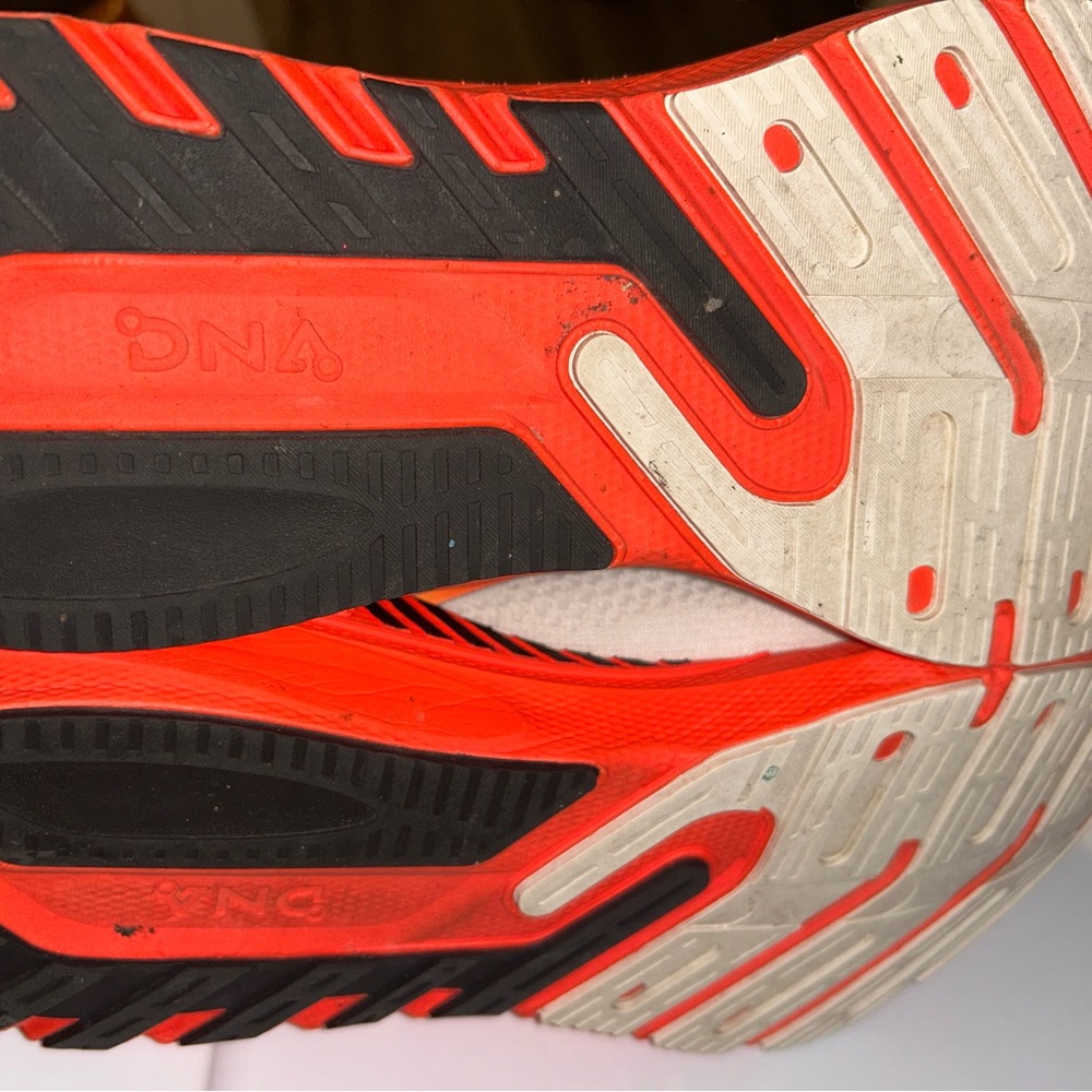 ❌SOLD Brooks Gray and Orange Athletic Shoes with Cushioned Sole - Picture 6 of 8